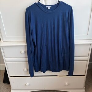 Men's James Perce Blue  Long Sleeve Shirt